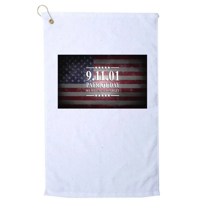 9.11.01 Patriot Day 20th Anniversary Platinum Collection Golf Towel