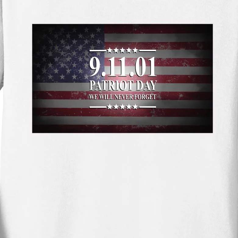 9.11.01 Patriot Day 20th Anniversary Kids Long Sleeve Shirt