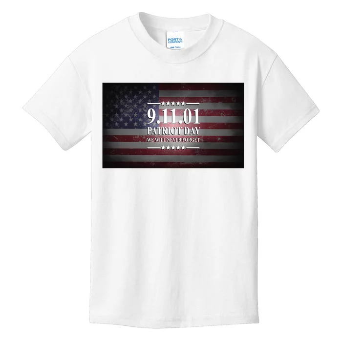 9.11.01 Patriot Day 20th Anniversary Kids T-Shirt