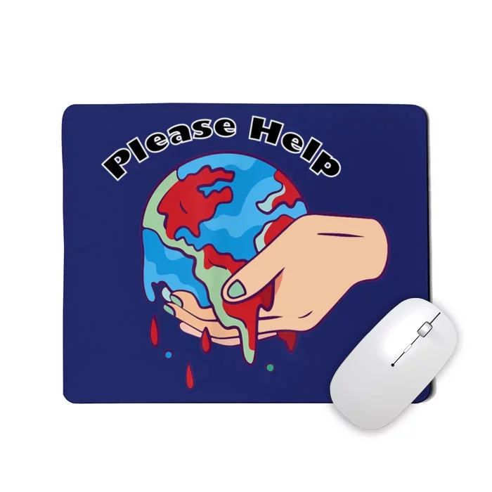 9krys Please Help Earth Planet Be Save Mousepad