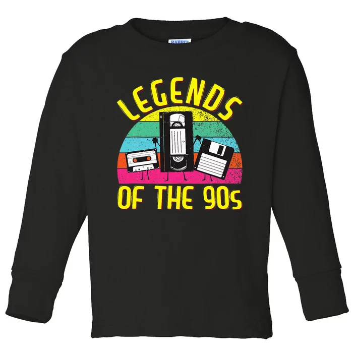 90s Party Outfit 90s Costume Legends 90s Toddler Long Sleeve Shirt