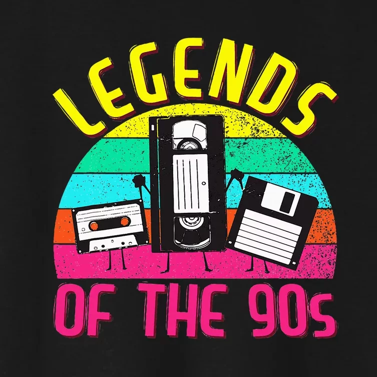 90s Party Outfit For Women &  90S Costume Legends 90s Women's Crop Top Tee