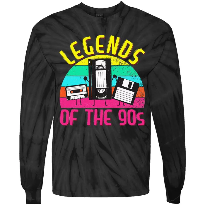 90s Party Outfit For 90's Costume Legends 90s Tie-Dye Long Sleeve Shirt