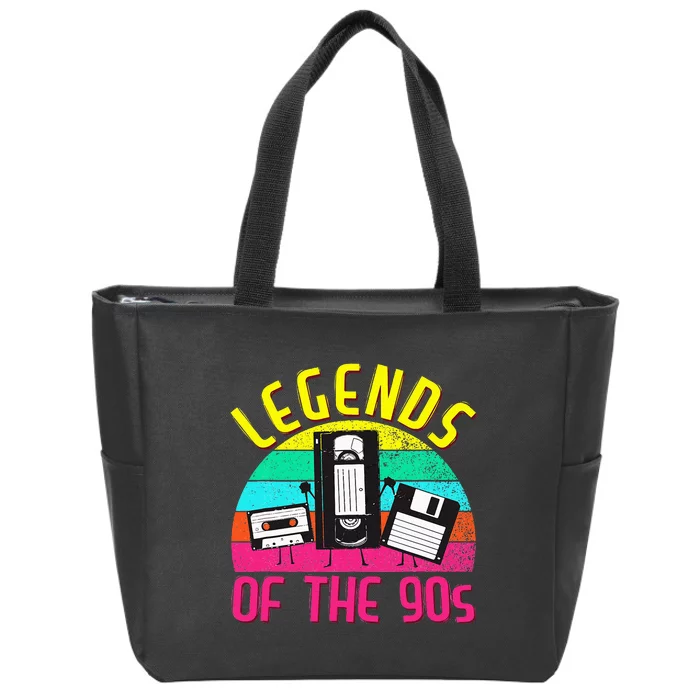 90s Party Outfit 90s Costume Legends 90s Zip Tote Bag