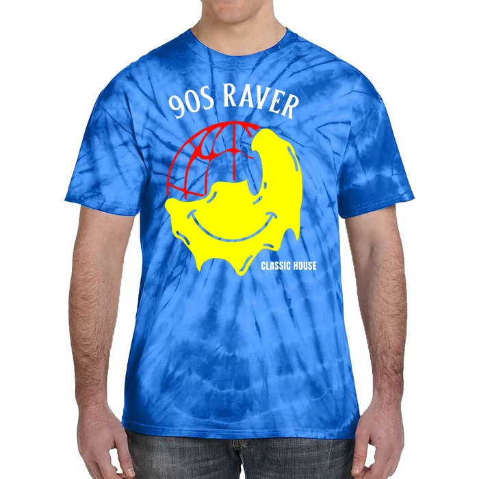 90s Rave Face EDM Classic House Deep House Tie-Dye T-Shirt