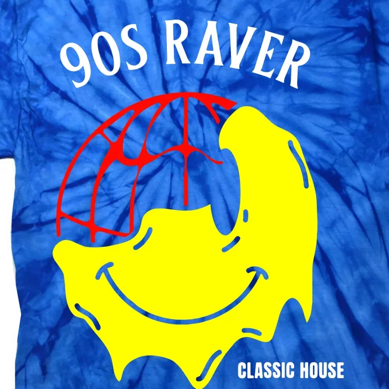 90s Rave Face EDM Classic House Deep House Tie-Dye T-Shirt