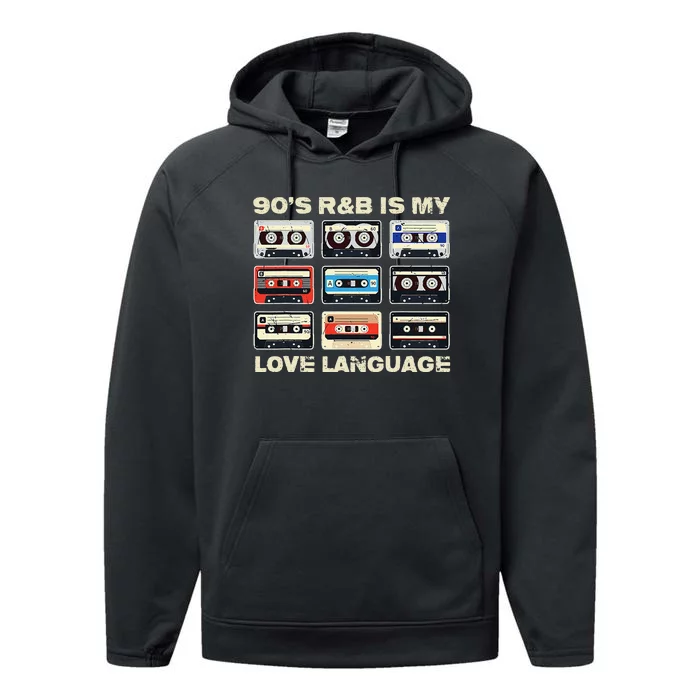 90s R&B Is My Love Language Music Performance Fleece Hoodie