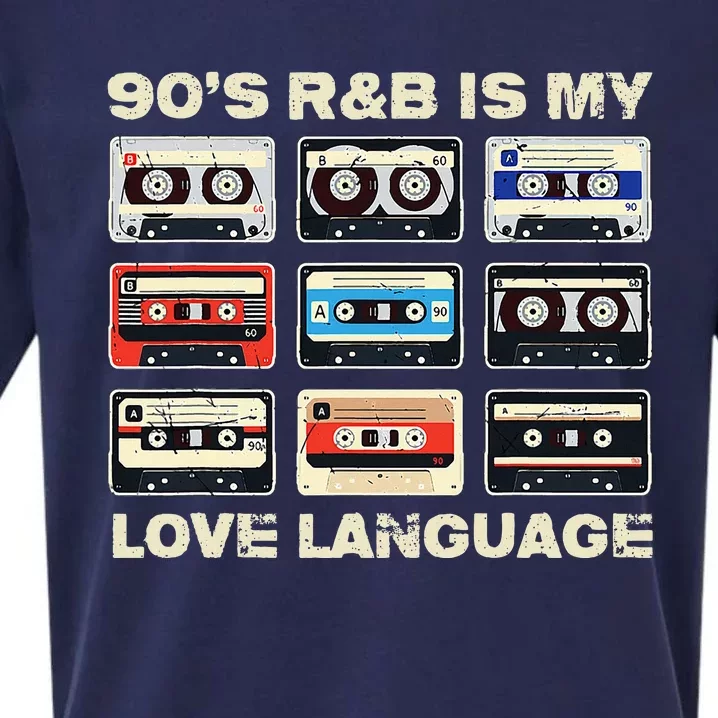 90s R&B Is My Love Language Music Sueded Cloud Jersey T-Shirt