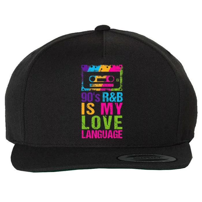 90S R&B Is My Love Language Music Wool Snapback Cap