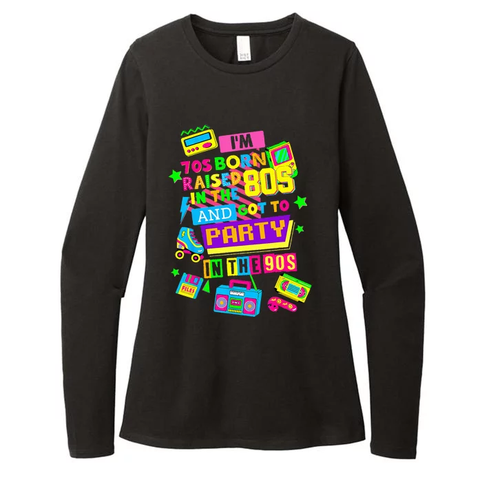 90s Rave Ideas For Party Outfit 90s Festival Costume Womens CVC Long Sleeve Shirt