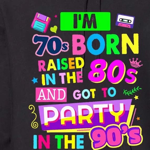 90s Rave Ideas For Women & Party Outfit 90s Festival Premium Hoodie