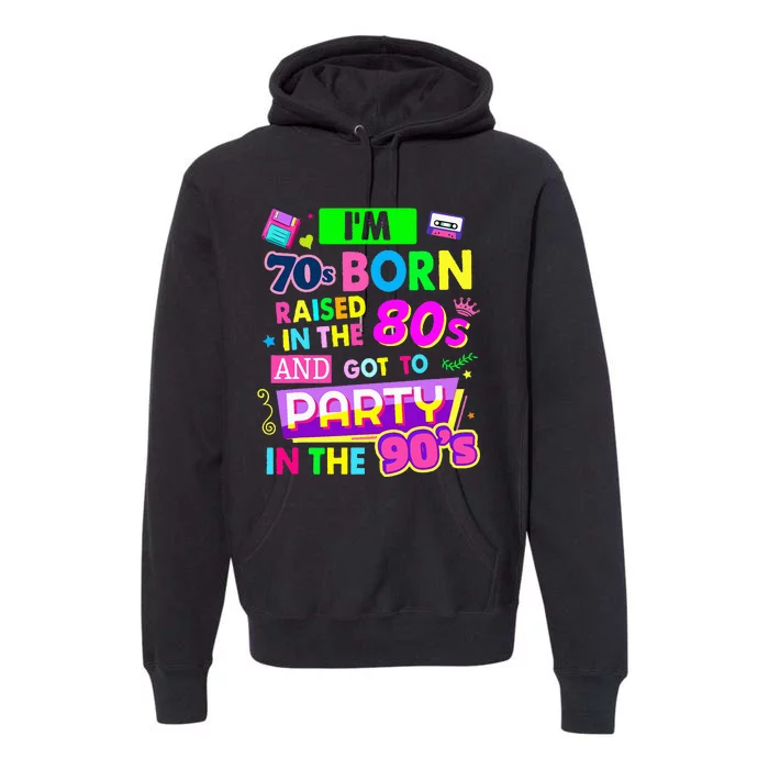 90s Rave Ideas For Women & Party Outfit 90s Festival Premium Hoodie