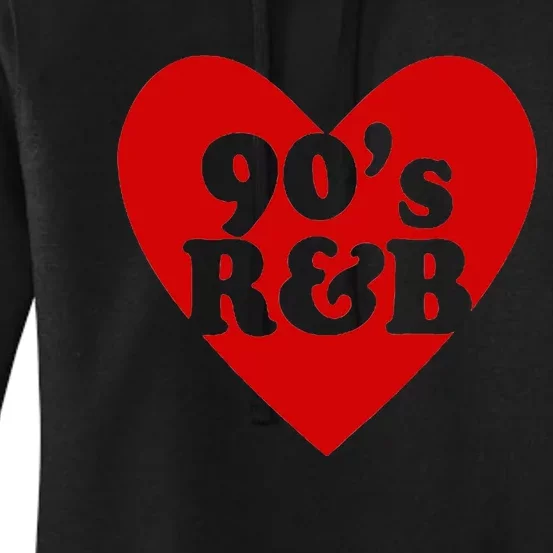 90S R&B Love Heart Rnb Music Women's Pullover Hoodie