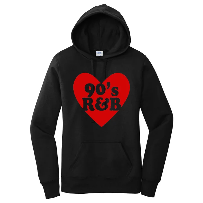 90S R&B Love Heart Rnb Music Women's Pullover Hoodie