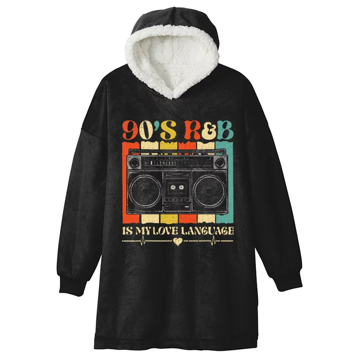 90s R&B Music Hooded Wearable Blanket