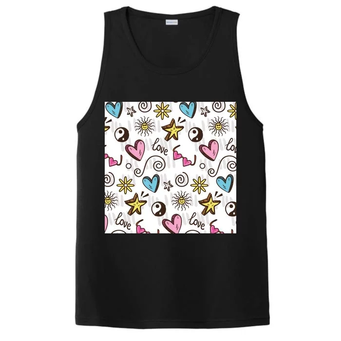 90s Retro Pattern Performance Tank