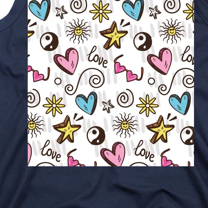 90s Retro Pattern Tank Top