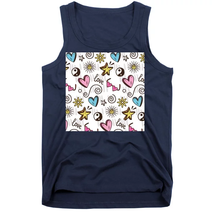 90s Retro Pattern Tank Top