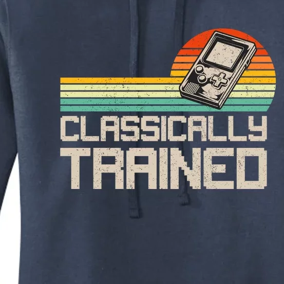 90' Retro Sunset Classically Trained Gaming Design, Game Lover Gift For Men Boys Women's Pullover Hoodie