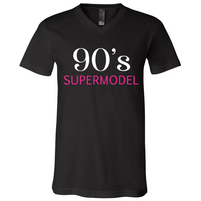 90s Supermodel V-Neck T-Shirt