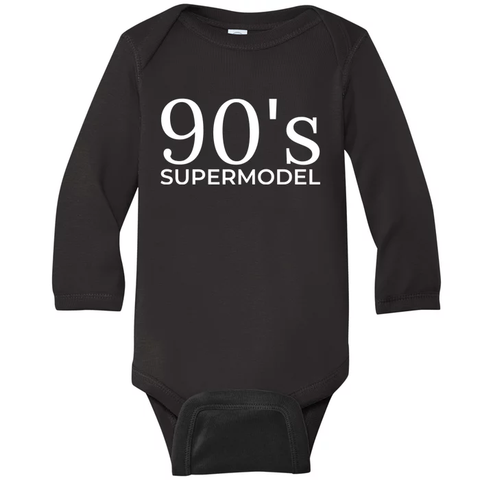 90s Supermodel Baby Long Sleeve Bodysuit