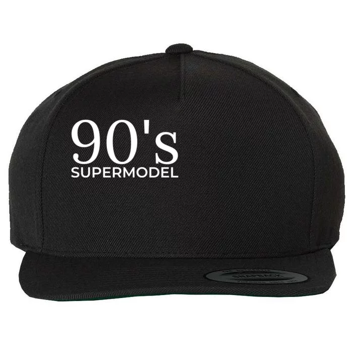 90s Supermodel Wool Snapback Cap