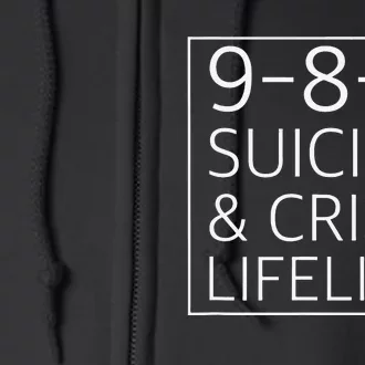 988 Suicide Awareness Crisis Lifeline 988 Full Zip Hoodie