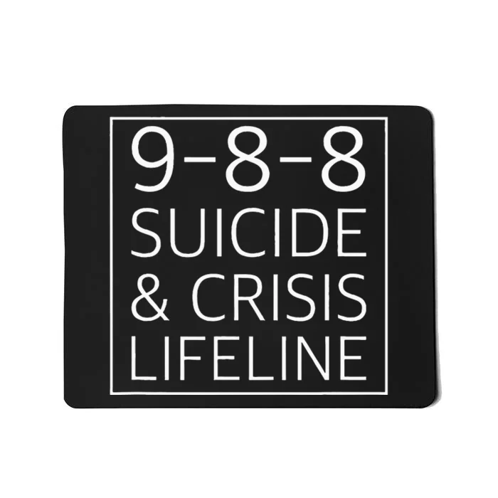 988 Suicide Awareness Crisis Lifeline 988 Mousepad