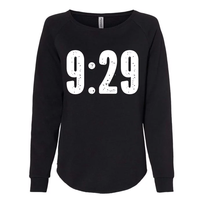 9:29 Social Justice Tribute Gift Womens California Wash Sweatshirt