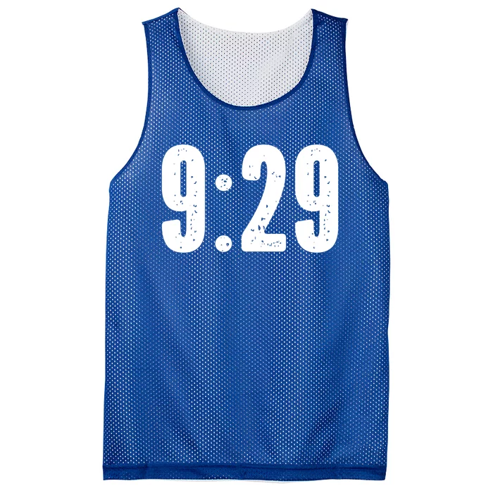 9:29 Social Justice Tribute Gift Mesh Reversible Basketball Jersey Tank