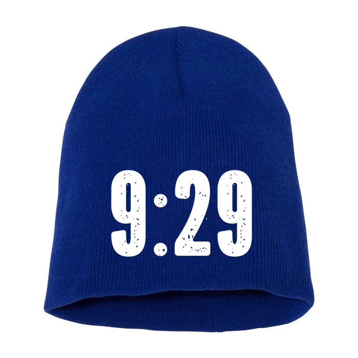 9:29 Social Justice Tribute Gift Short Acrylic Beanie