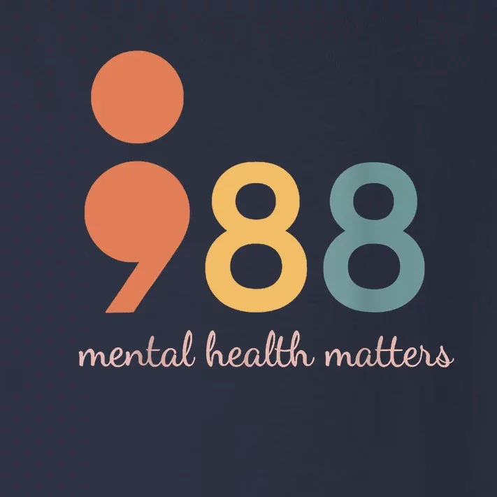 988 Semicolon Mental Health Matters Suicide Prevention Toddler Long Sleeve Shirt