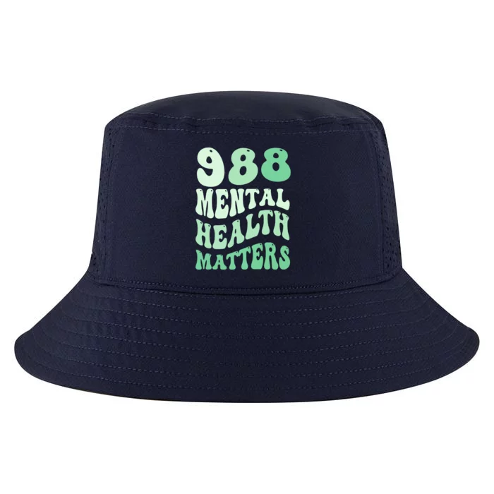 988 Semicolon Mental Health Matters Suicide Prevention Retro Cool Comfort Performance Bucket Hat