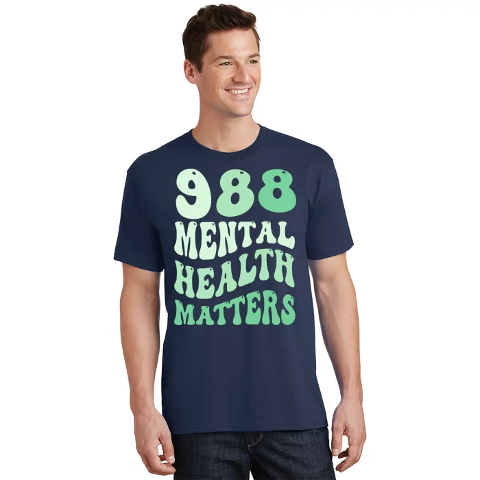 988 Semicolon Mental Health Matters Suicide Prevention Retro T-Shirt