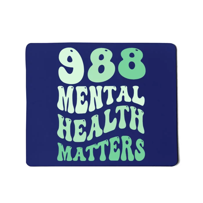 988 Semicolon Mental Health Matters Suicide Prevention Retro Mousepad