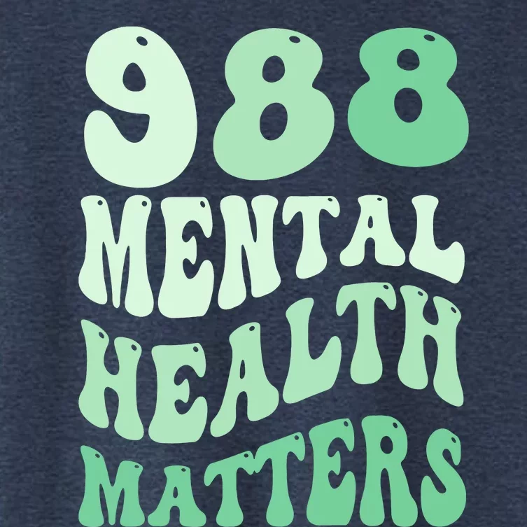 988 Semicolon Mental Health Matters Suicide Prevention Retro Women's Crop Top Tee