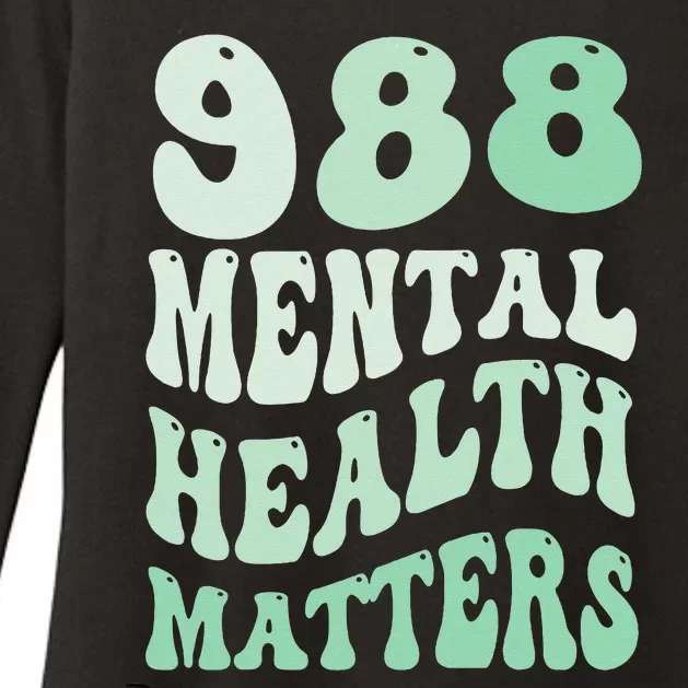 988 Semicolon Mental Health Matters Suicide Prevention Retro Womens CVC Long Sleeve Shirt