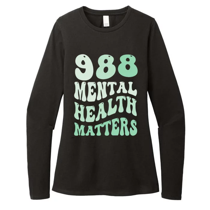 988 Semicolon Mental Health Matters Suicide Prevention Retro Womens CVC Long Sleeve Shirt