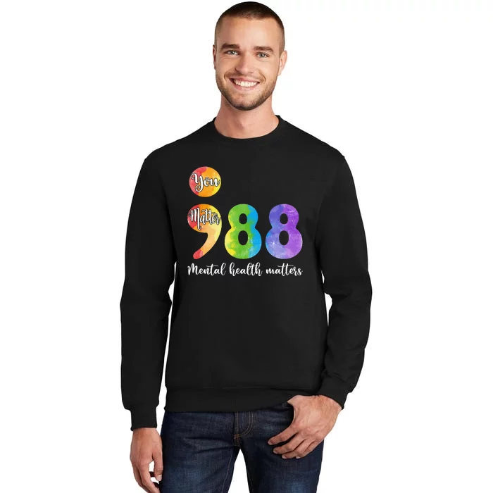 988 Semicolon Mental Health Matters You Matter Sweatshirt