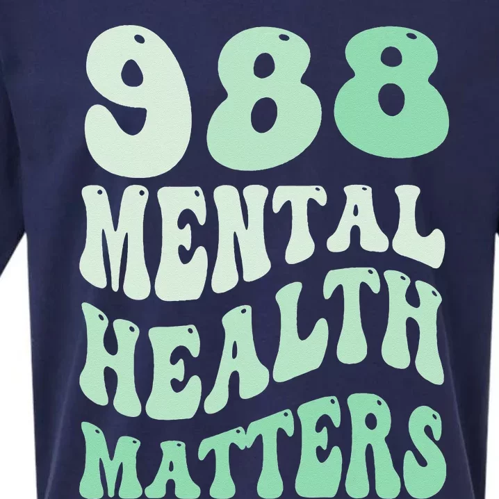 988 Semicolon Mental Health Matters Suicide Prevention Retro Sueded Cloud Jersey T-Shirt