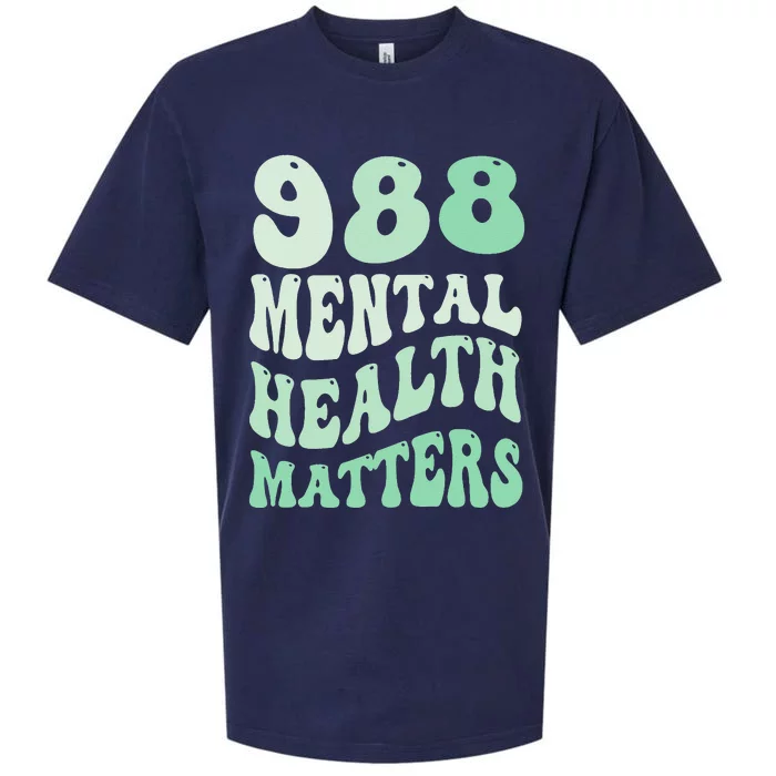 988 Semicolon Mental Health Matters Suicide Prevention Retro Sueded Cloud Jersey T-Shirt