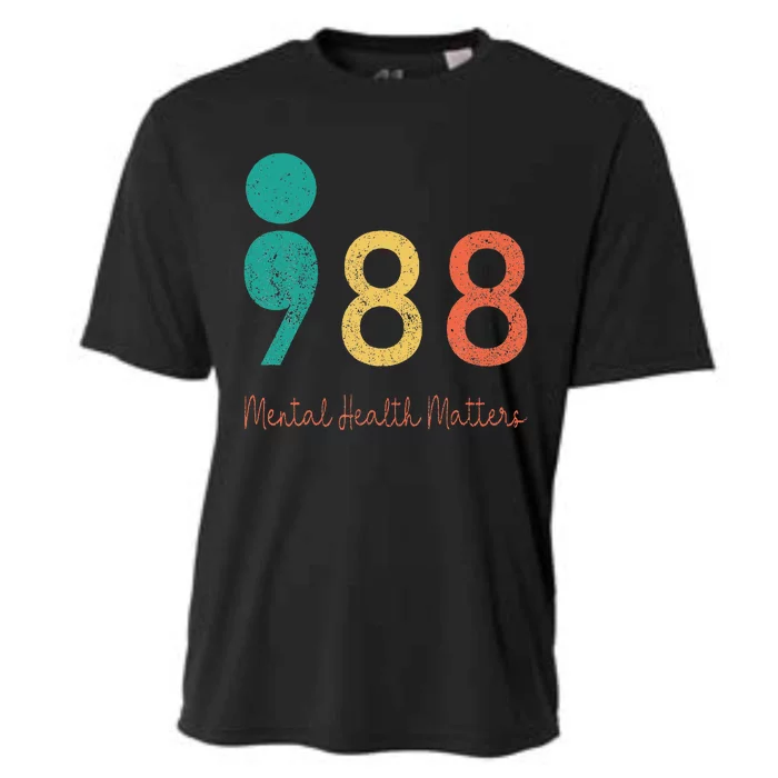 988 Semicolon Mental Health Cooling Performance Crew T-Shirt