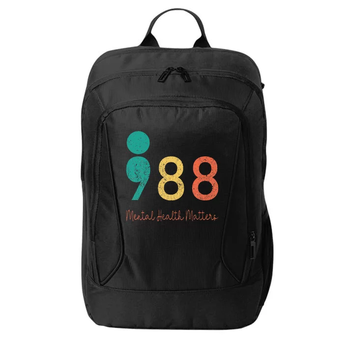 988 Semicolon Mental Health City Backpack