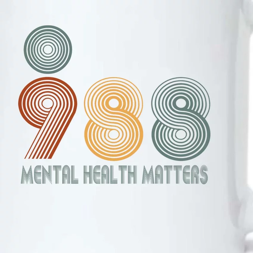 988 Semicolon Mental Health Matters Black Color Changing Mug