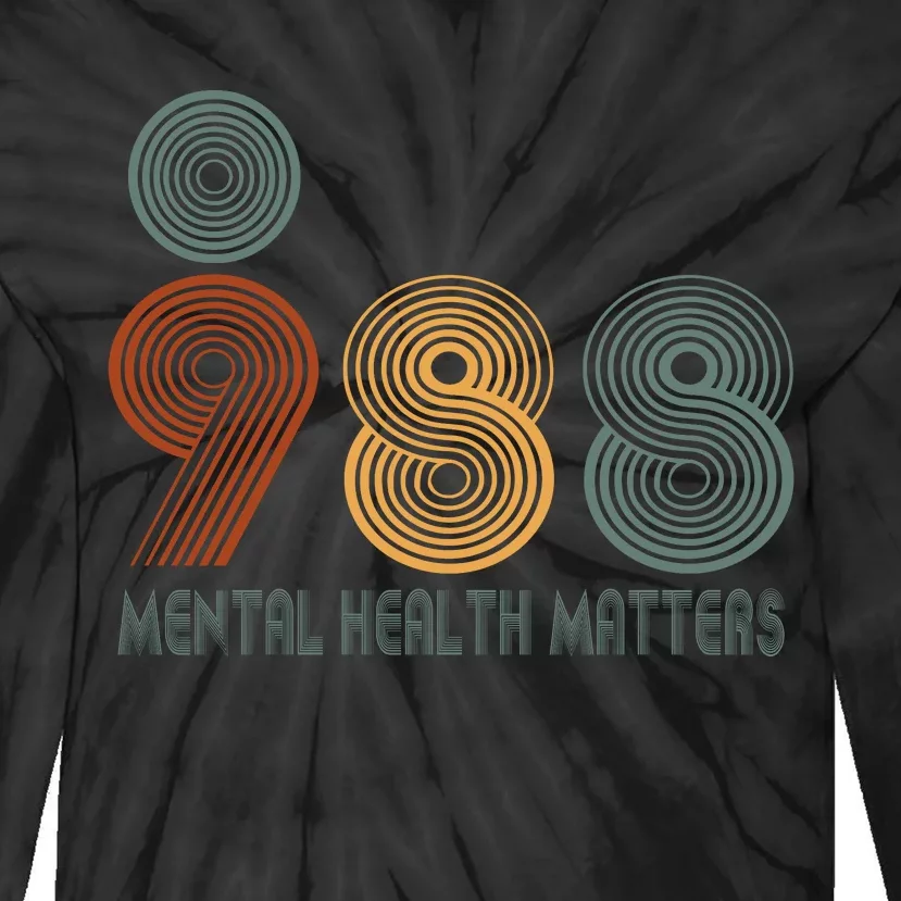 988 Semicolon Mental Health Matters Tie-Dye Long Sleeve Shirt