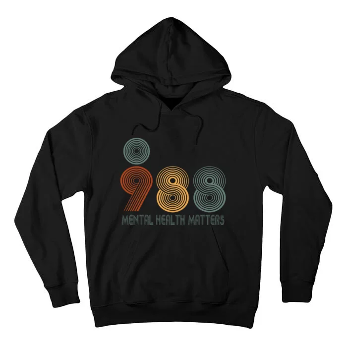 988 Semicolon Mental Health Matters Tall Hoodie