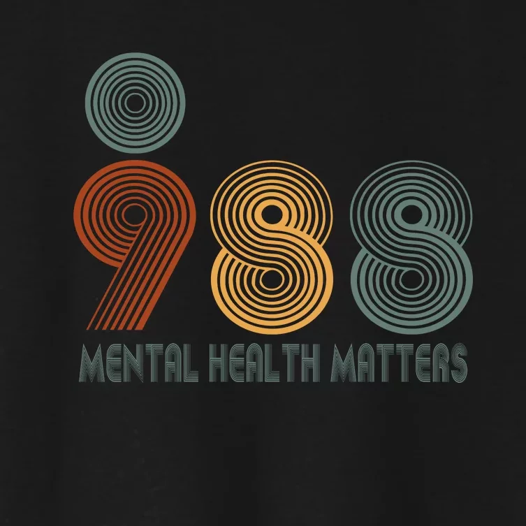 988 Semicolon Mental Health Matters Women's Crop Top Tee