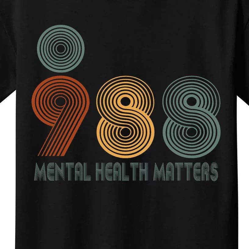 988 Semicolon Mental Health Matters Kids T-Shirt