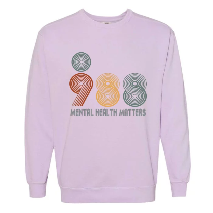 988 Semicolon Mental Health Matters Garment-Dyed Sweatshirt