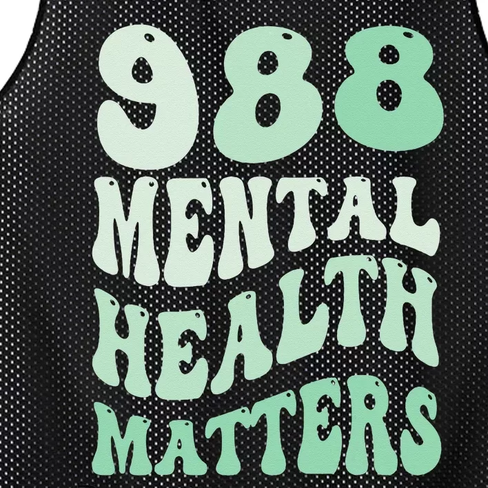 988 Semicolon Mental Health Matters Suicide Prevention Retro Mesh Reversible Basketball Jersey Tank